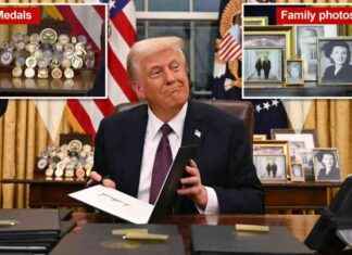 Inside Trump’s Newly Decorated Oval Office: Family Photos and… nside-trumps-newly-decorated-oval-office-family-photos-and