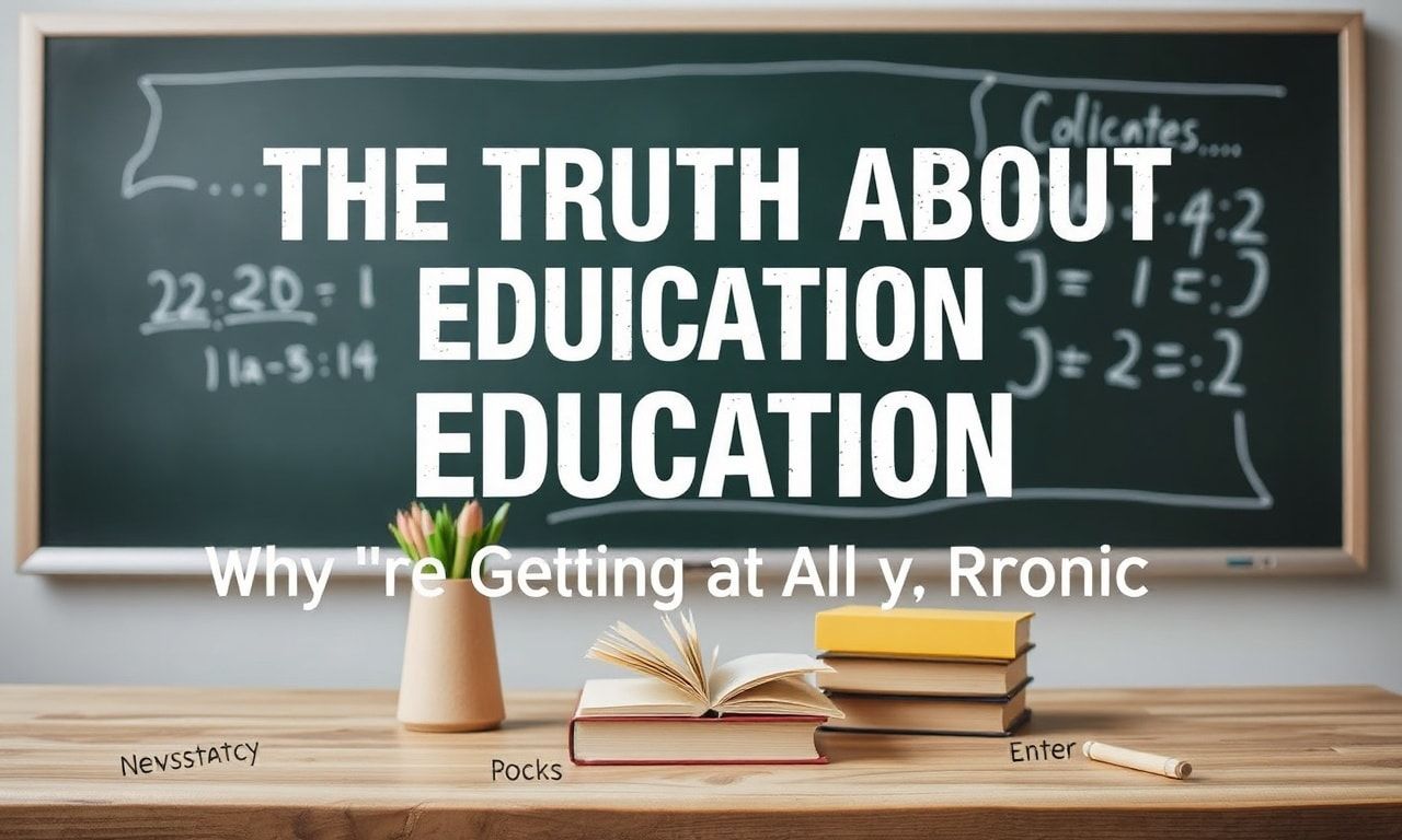 The Truth About Education: Why We're Doing It All Wrong