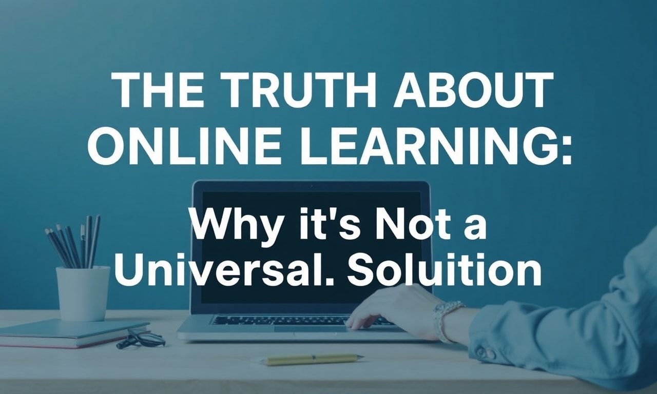 The Truth About Online Learning: Why It's Not a One-Size-Fits-All Miracle